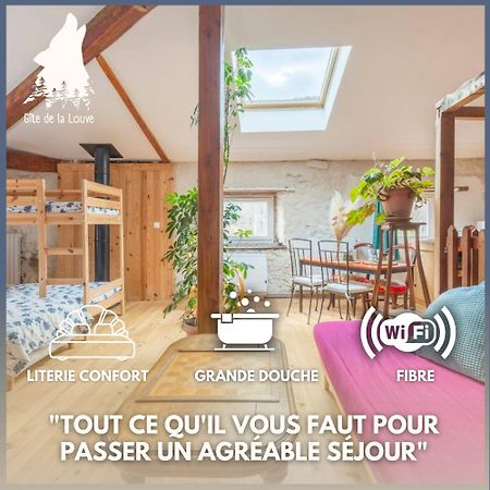 Chambre Triple Deluxe - Gite De La Louve Fougax-et-Barrineuf Luaran gambar
