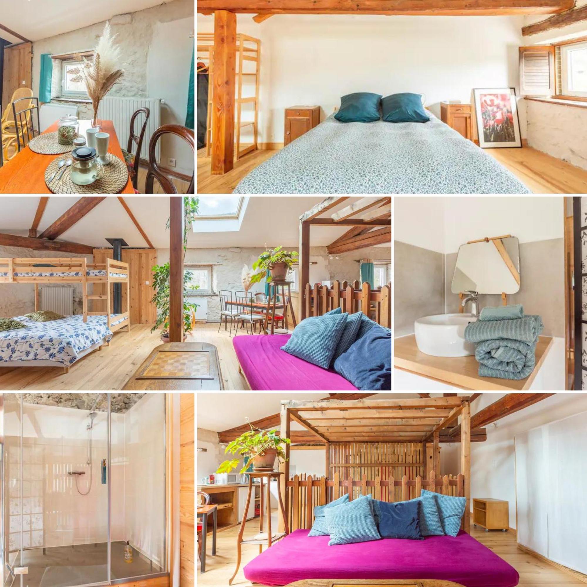 Chambre Triple Deluxe - Gite De La Louve Fougax-et-Barrineuf Luaran gambar